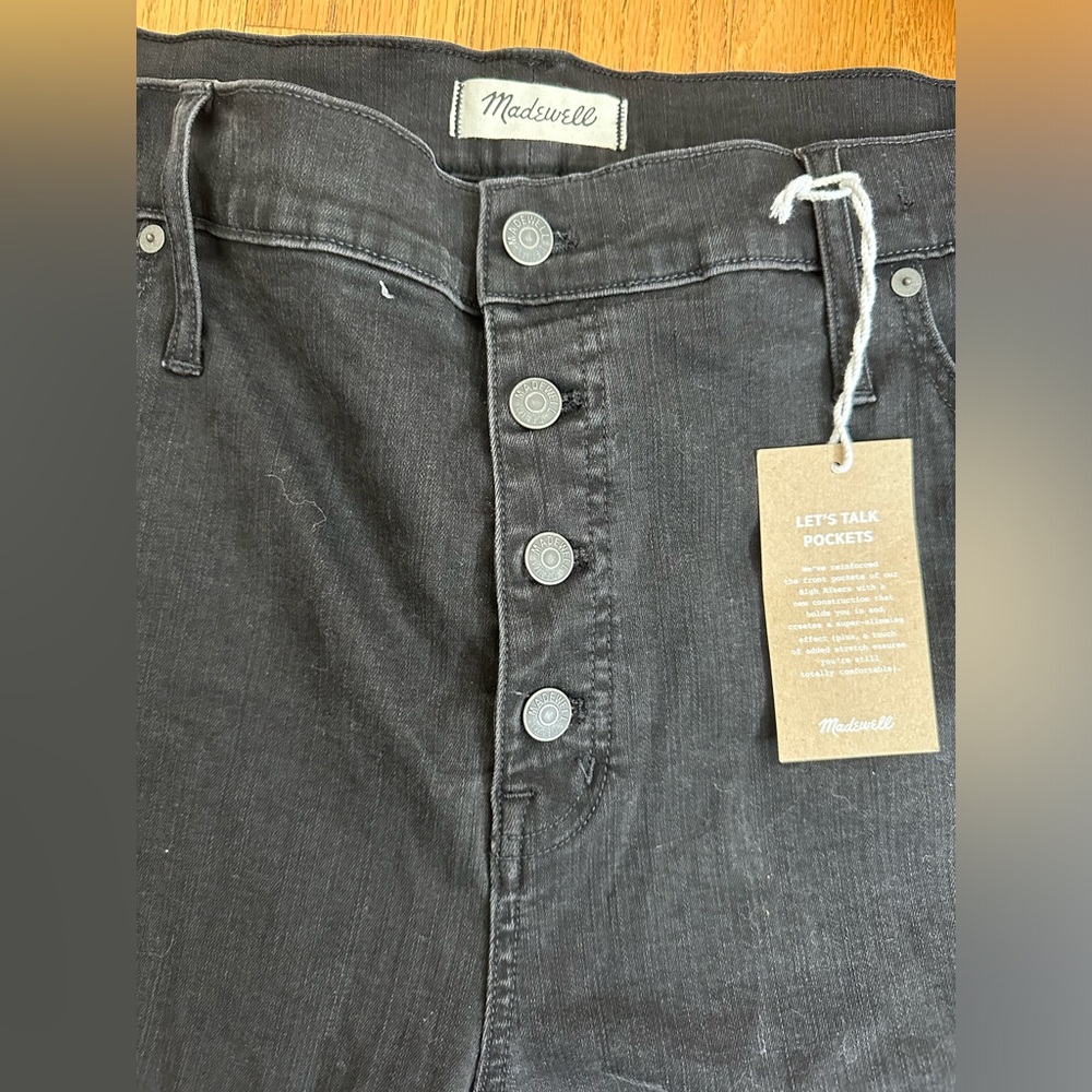 Madewell 9” High Rise Skinny Button Jeans - Brand New with Tags!